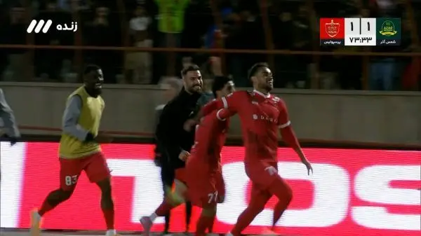 ببینید؛ گل دوم پرسپولیس به شمس آذر توسط اوستون اورونوف دقیقه 74