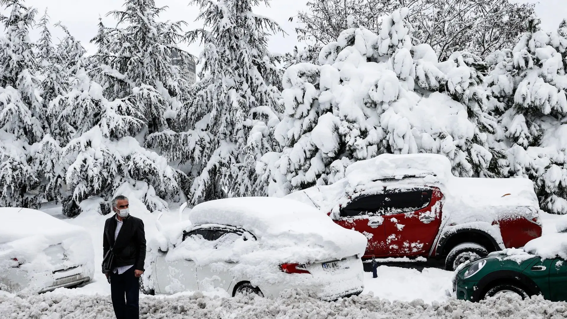 ببینید؛ طبیعت چشم‌نواز ترکیه در آرامش برفی