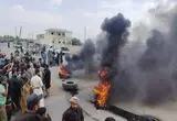 مسدود شدن بزرگراه حلب - دمشق در اعتراض به گرانی سوخت