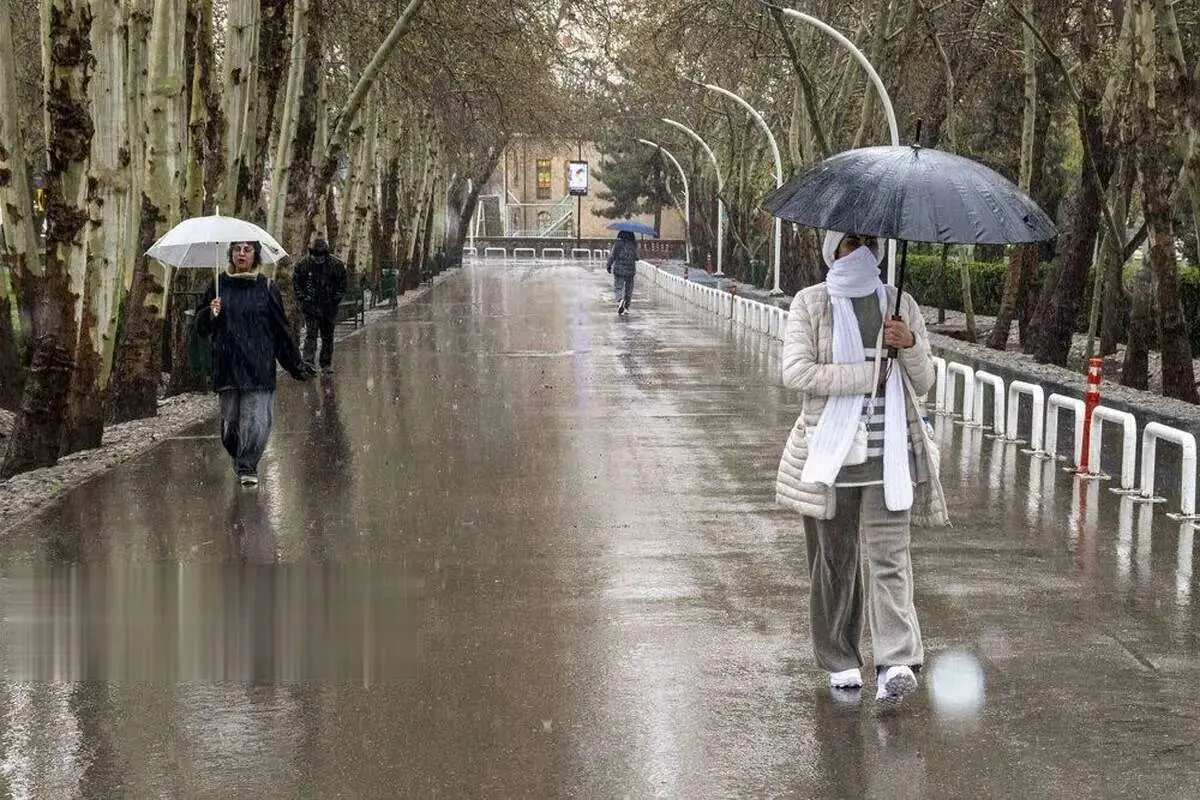 آسمان تهران ۵ روز بارانی می‌شود