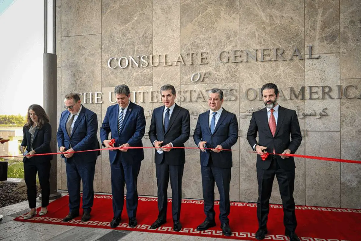 افتتاح بزرگترین کنسولگری امریکا در کردستان عراق