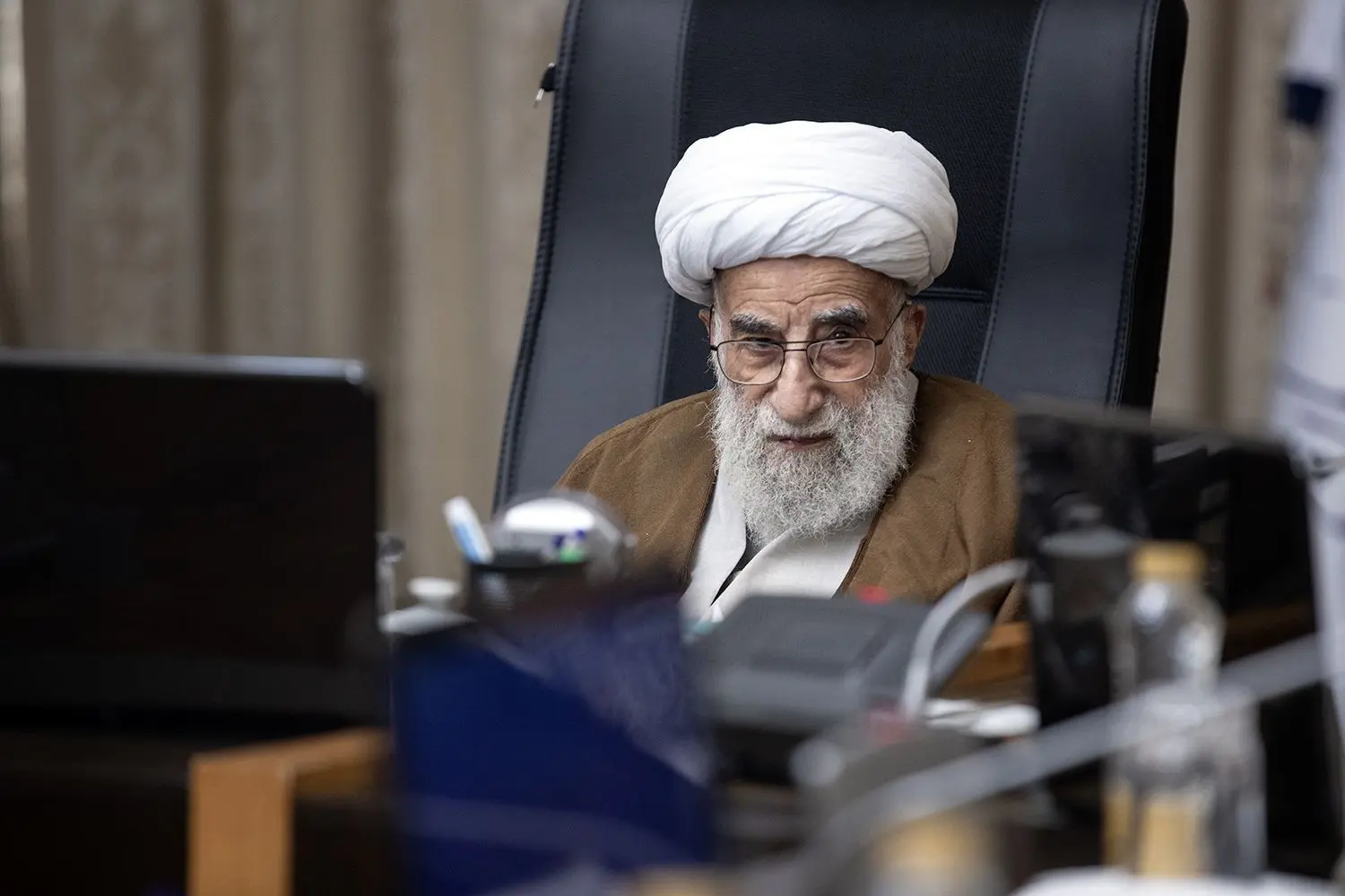 تصاویری از آیت الله جنتی در جلسه امروز شورای نگهبان