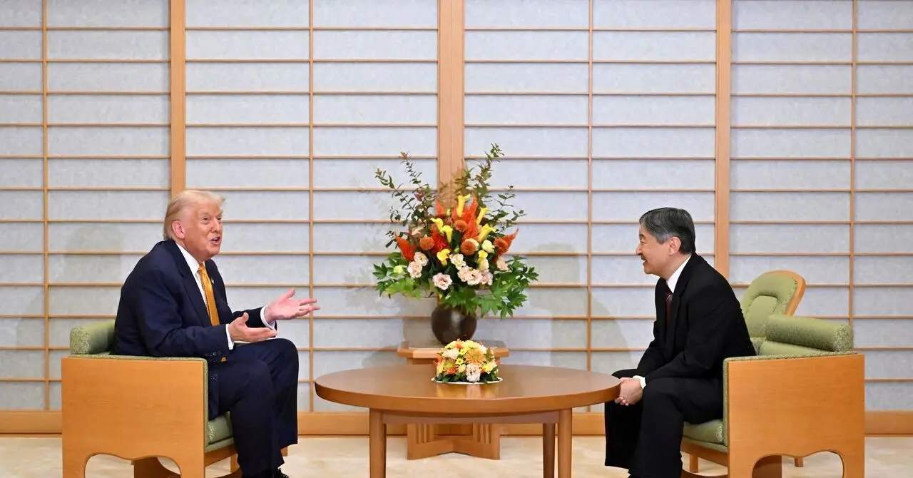 دیدار ترامپ با امپراتور ژاپن