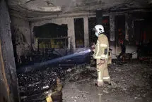نجات ۱۷ تن از حریق در یک ساختمان مسکونی در شمیران نو