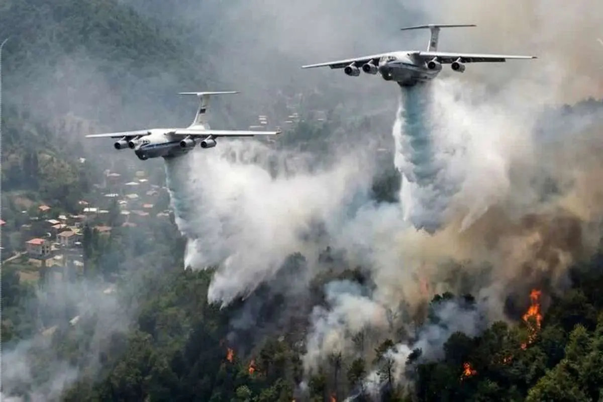 جزئیات عملیات اطفای حریق در مناطق کوهستانی و جنگلی الیت

