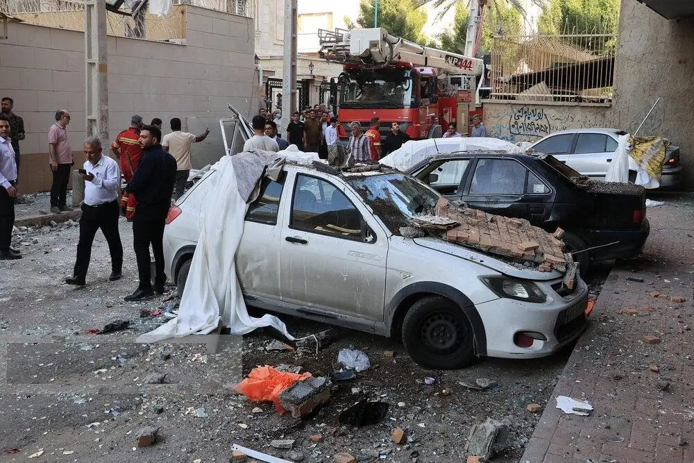 تصاویر انفجار یک واحد مسکونی در بندرعباس