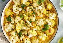 طرز تهیه گل کلم پلو؛ پلو مخلوط متفاوت و لذیذ 