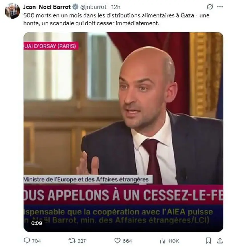 وزیر خارجه فرانسه