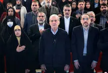 تصاویری متفاوت از همسر محمدباقر قالیباف در کنار مسعود پزشکیان