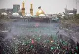 تصاویر هوایی از مراسم تشییع رهبر شهید در نجف