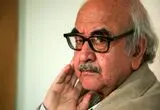 تصویر استاد شفیعی کدکنی روی دیوارنگاره میدان جهاد