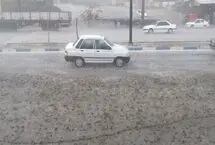 بارش شدید باران تابستانی در گنبدکاووس