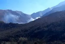 آتش‌سوزی در جنگل‌های صعب‌العبور چالوس