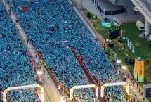  خیابان شیخ زاید دبی به بزرگ‌ترین مسیر دوی همگانی جهان تبدیل شد

