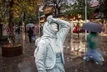 تصاویر؛ باران پاییزی دوباره مهمان رشت شد