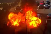ببینید؛ انفجار مهیب خودرو در واشنگتن آمریکا