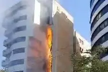 آتش‌سوزی گسترده در ساختمان سیمان سبزوار
