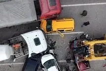  تصادف زنجیره‌ای سنگین