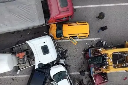  تصادف زنجیره‌ای سنگین