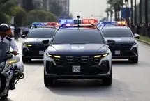 قدرت‌نمایی پلیس سوریه با ماشین‌های جدید