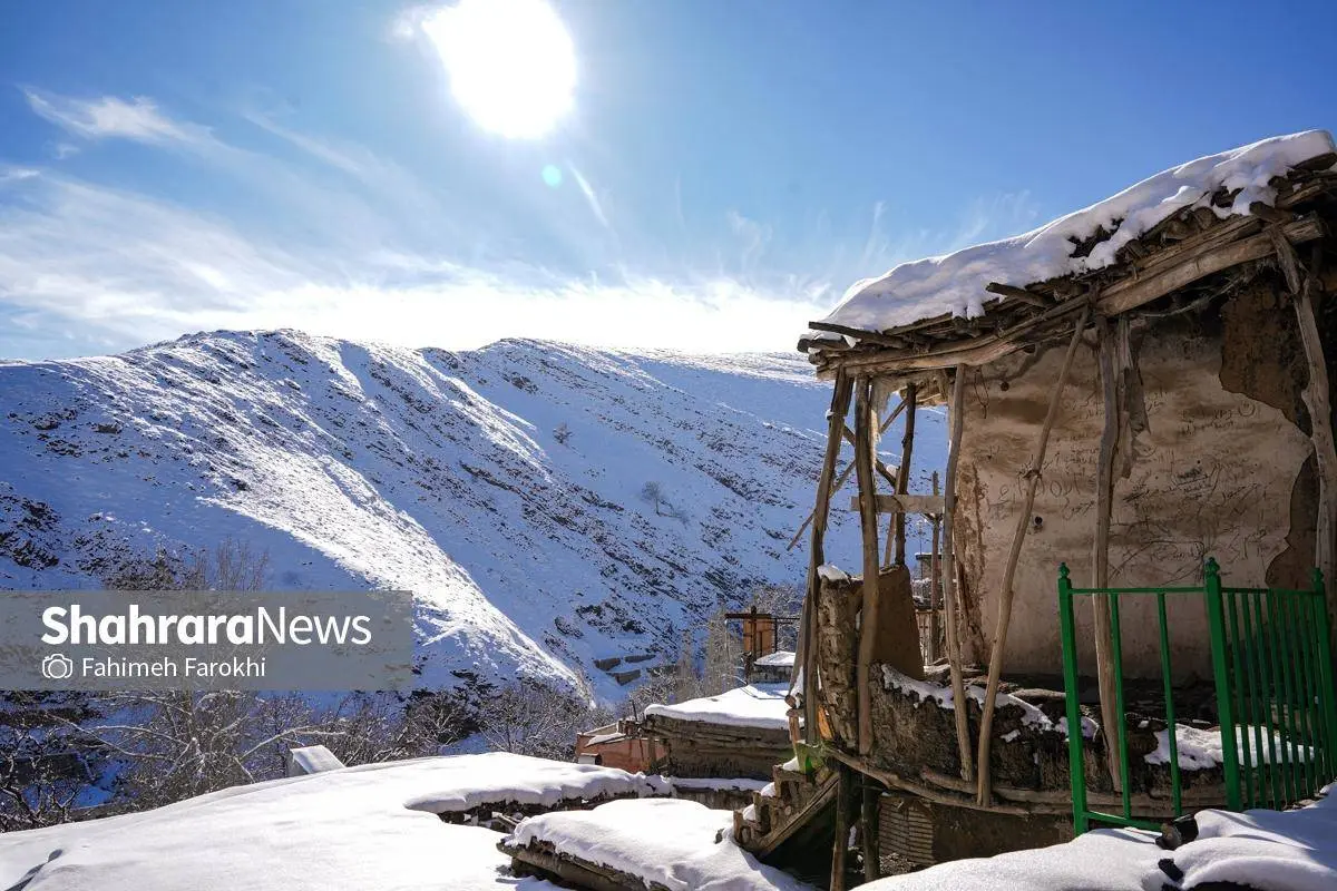 تصاویر؛ طبیعت زمستانی روستای کنگ 6
