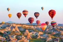 تصاویری دیدنی از پرواز بالن‌ها در کاپادوکیا