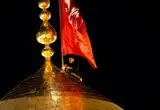 تصاویر؛ تعویض پرچم حرم امام حسین و حضرت عباس