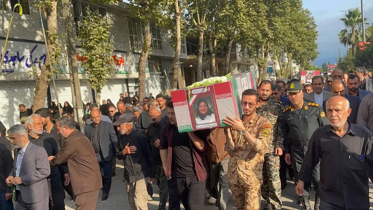 حضور سخنگوی وزارت امور خارجه در تشییع شهدای آستانه اشرفیه
