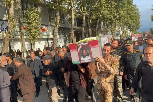 حضور سخنگوی وزارت امور خارجه در تشییع شهدای آستانه اشرفیه