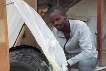 ماشین لباسشویی خلاقانه یک فلسطینی