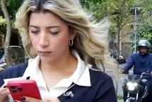 ببینید؛ تلاش نافرجام برای سرقت موبایل خبرنگار زن