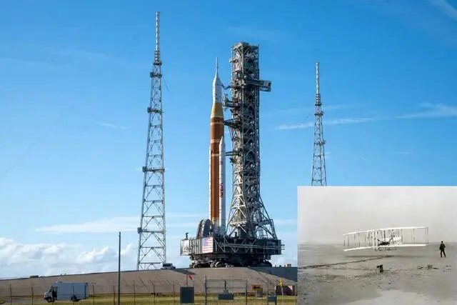 هواپیمای برادران رایت به ماه می‌رود
