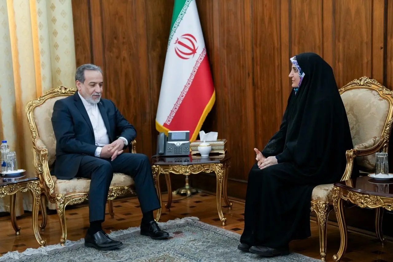 دیدار مهدیه اسفندیاری با عراقچی
