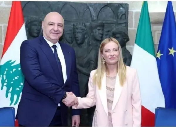 رئیس‌جمهور لبنان در دیدار با ملونی خواستار فشار بر اسرائیل شد