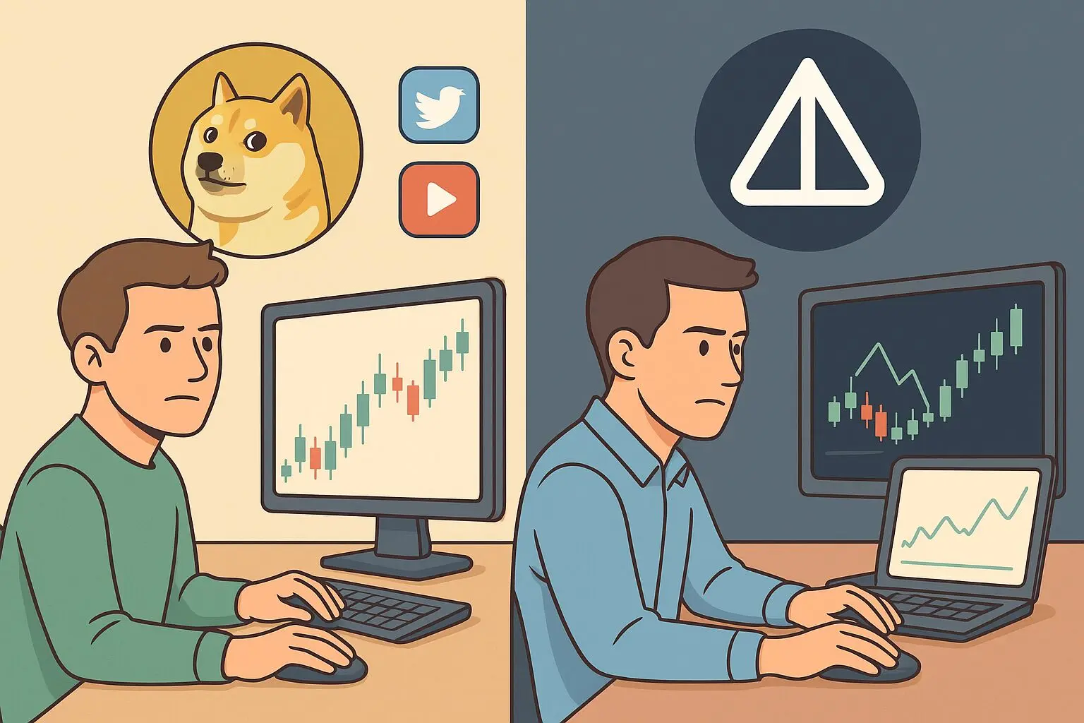 فرصت‌های سود در خرید و فروش دوج کوین و نات کوین
