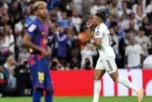 برد ۲ - ۱ رئال مقابل بارسا؛ امضای آلونسو و امباپه پای شکست یاران یامال