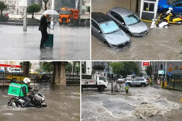 از آبشار در ایستگاه مترو تا نفوذ سیلاب به داخل بیمارستان!