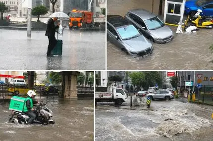 از آبشار در ایستگاه مترو تا نفوذ سیلاب به داخل بیمارستان!
