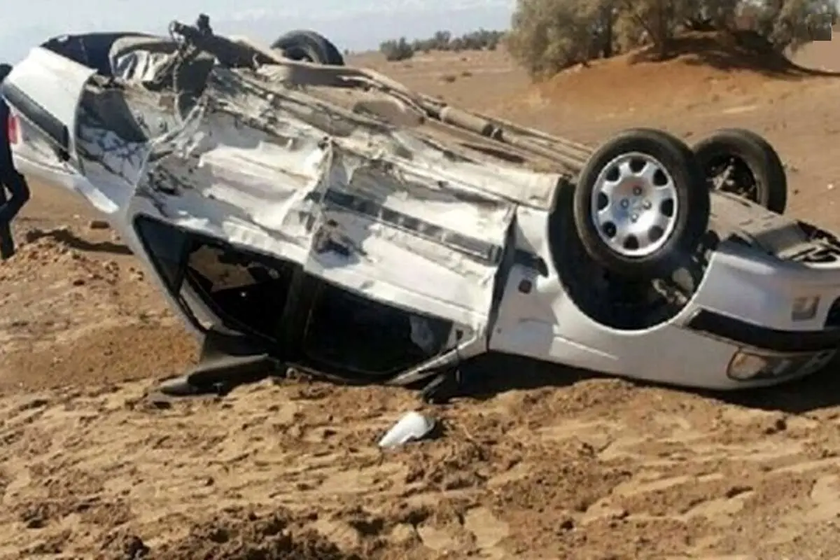 واژگونی خودروی پژو پارس با ۷ مصدوم در یزد