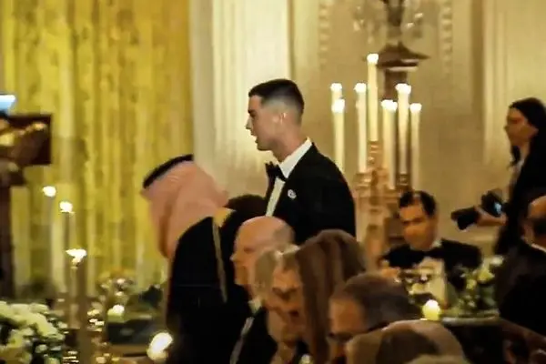 رونالدو و نامزدش در ضیافت شام ترامپ و ملانیا