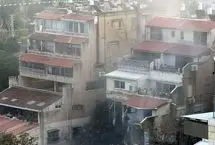 آسمان شمال اسرائیل پس از حمله موشکی ایران