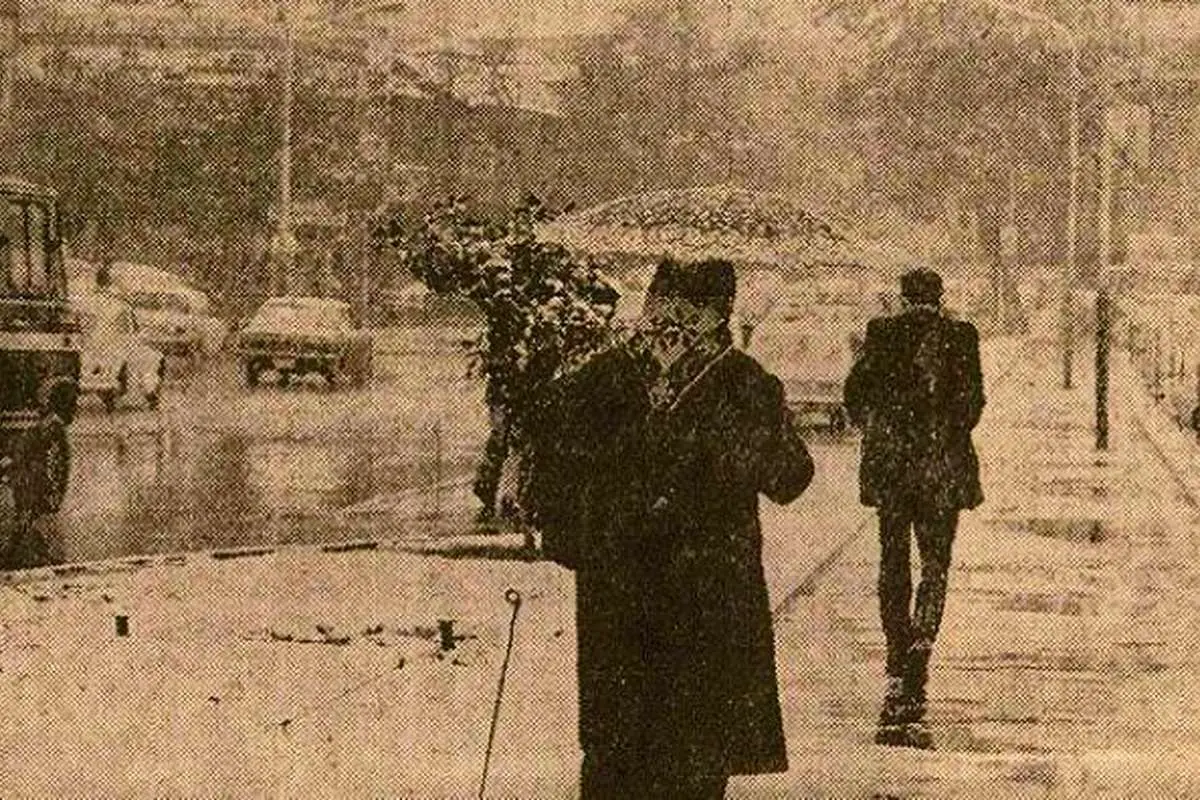 آبان ۱۳۵۴، پس از ۱۹۰ روز بی‌بارشی در تهران برف بارید