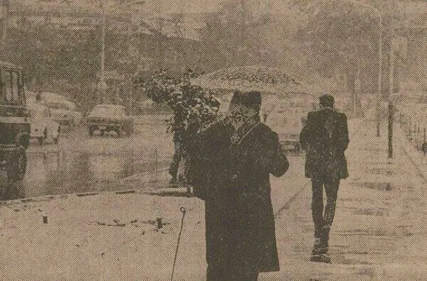 آبان ۱۳۵۴، پس از ۱۹۰ روز بی‌بارشی در تهران برف بارید