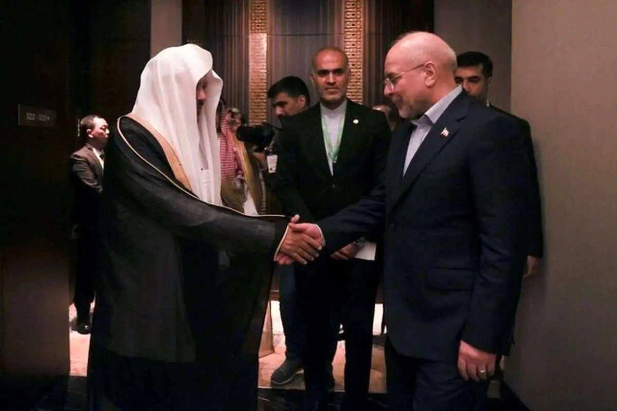 دیدار قالیباف با رئیس مجلس عربستان