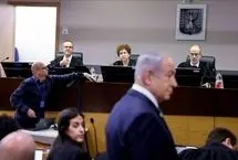 ببینید؛ ورود نتانیاهو به دادگاه