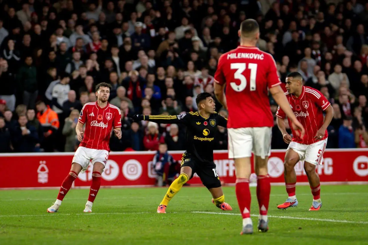 تساوی ۲-۲ ناتینگهام فارست مقابل منچستر یونایتد؛ ترمز شیاطین کشیده شد