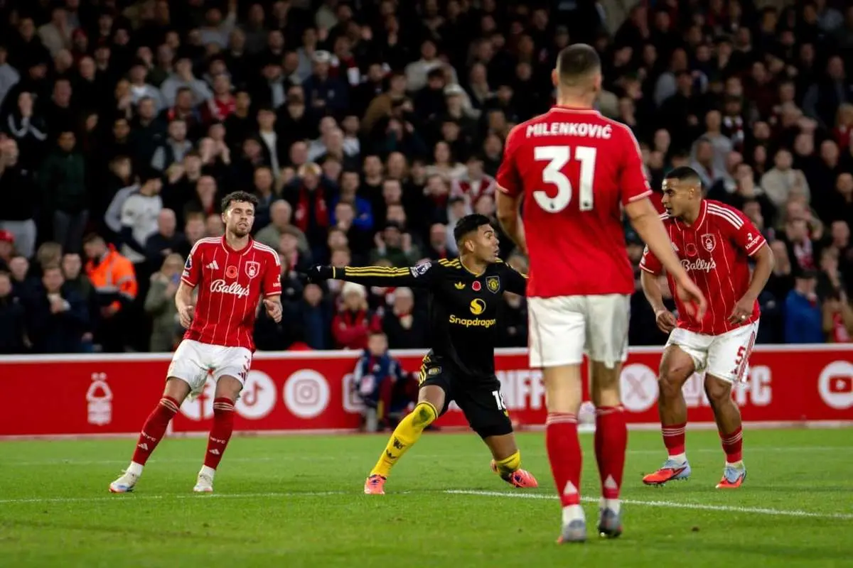 تساوی ۲-۲ ناتینگهام فارست مقابل منچستر یونایتد؛ ترمز شیاطین کشیده شد