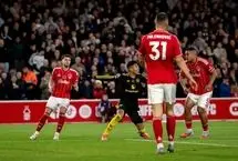 تساوی ۲-۲ ناتینگهام فارست مقابل منچستر یونایتد؛ ترمز شیاطین کشیده شد