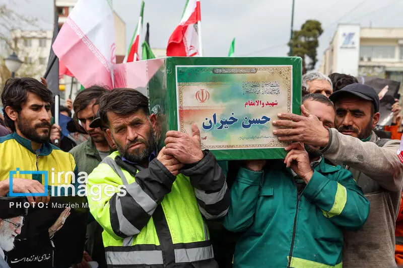 تشییع پیکر پاکبان شهید۱۲