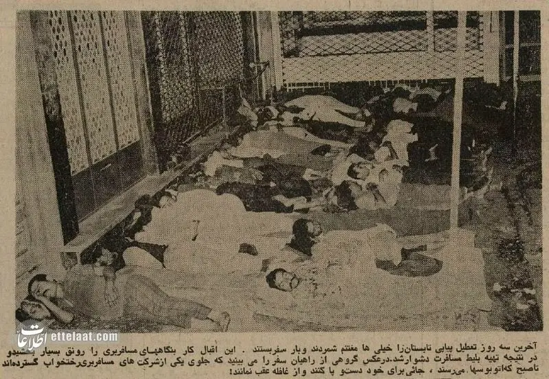کمبود بلیط قطار و اتوبوس